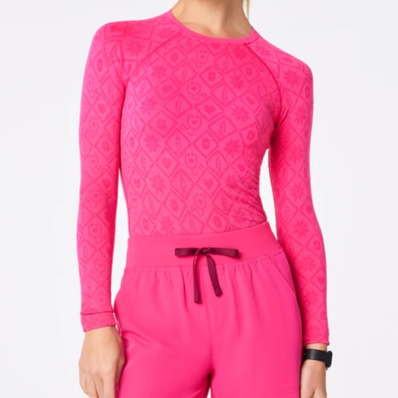 Shocking Pink Figs Underscrub - Picture 3 of 3